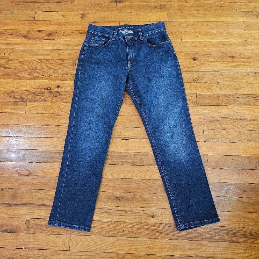 Mott & Bow Jeans Mens Slim Straight Denim Blue 29x28